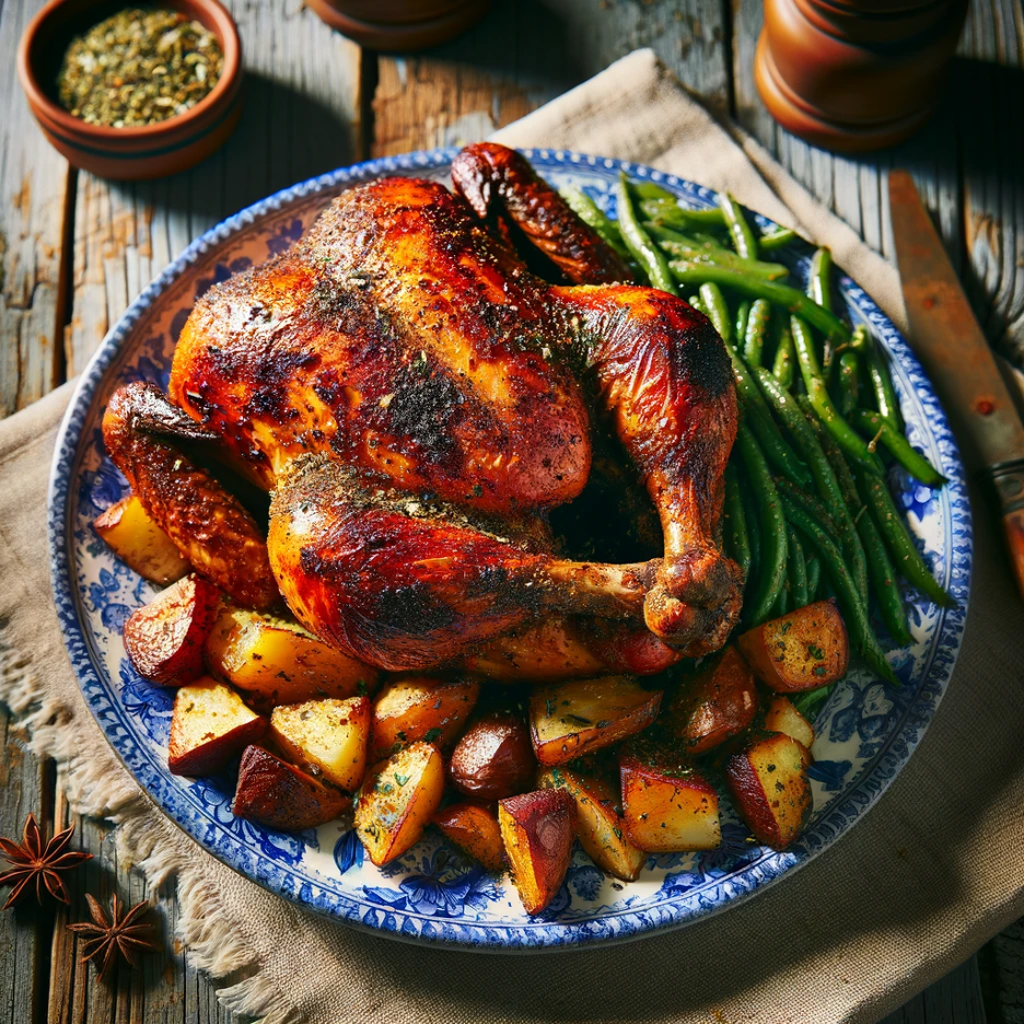 Creole Cajun Roast Chicken