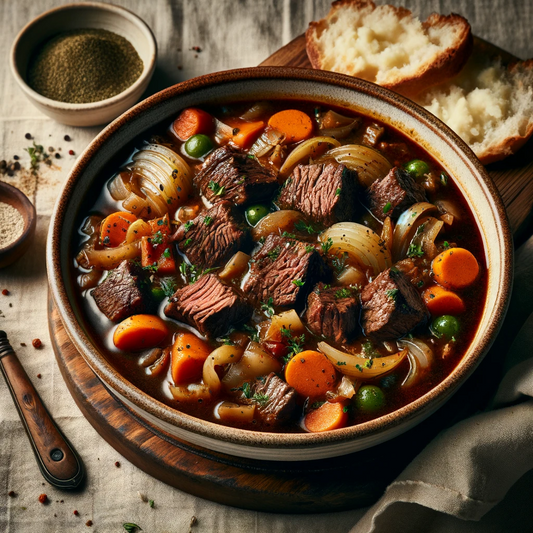 Slow-Cooked "Savoury Steak" Stew