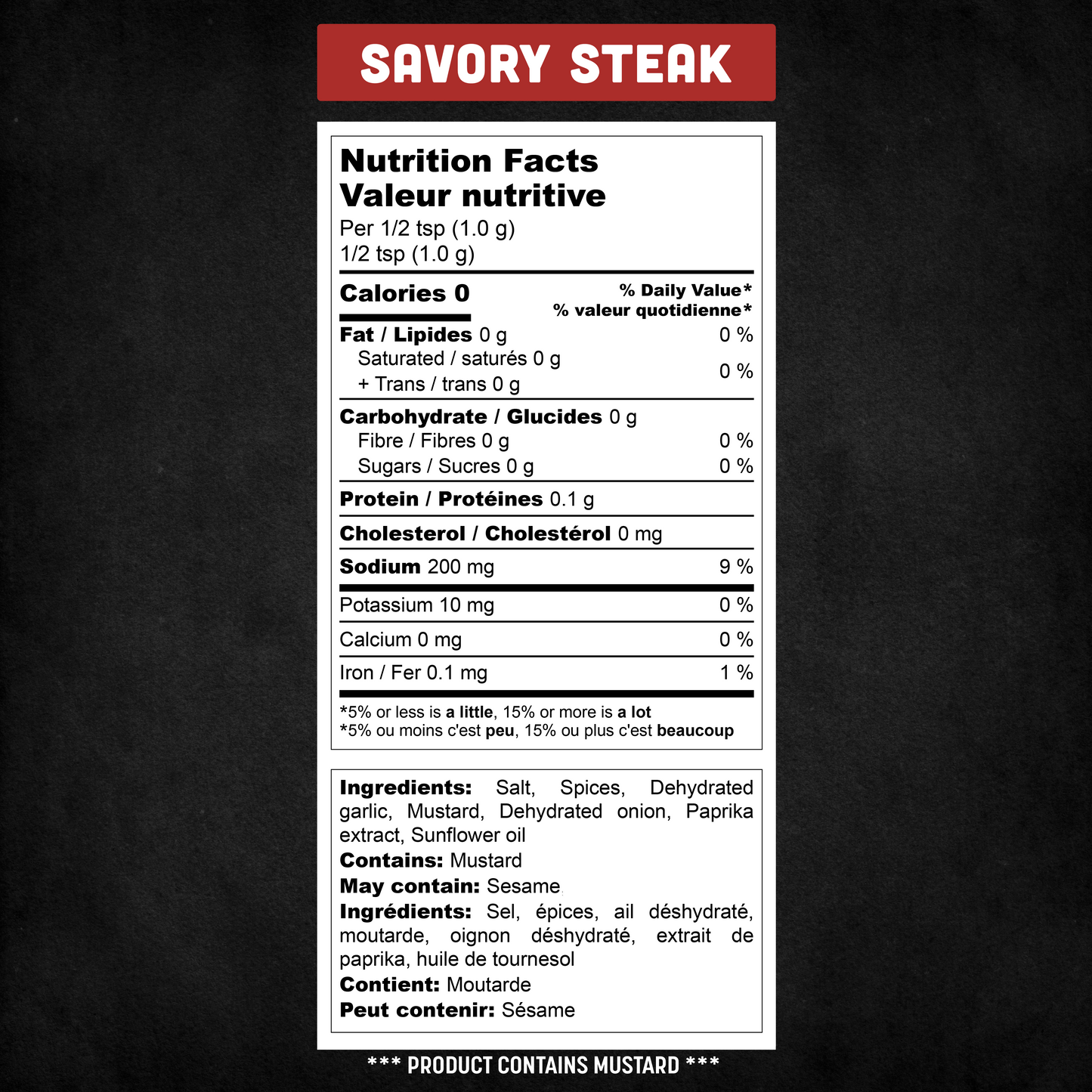 Savory Steak (2 Pack)