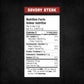 Savoury Steak nutrition fact table
